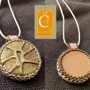 Pendentif bouton bronze (vendu)