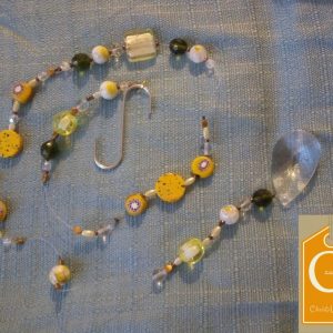 Suspension GM perles jaunes