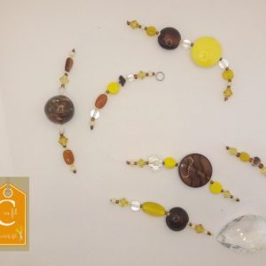 Suspension GM jaune et marron