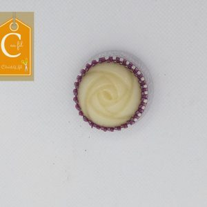 Broche aimantée bouton rose blanche (vendue)