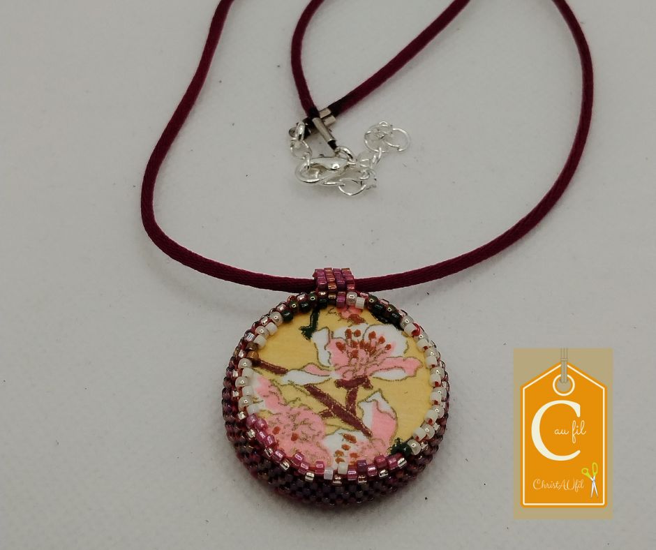 Pendentif bouton groseille (vendu) – Image 2