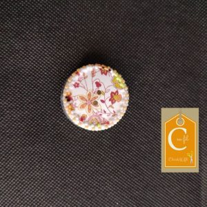 Broche aimantée bouton "Fleurs Sauvages"