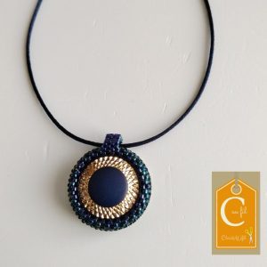 Pendentif bleu cobalt "Œil de Pharaon"
