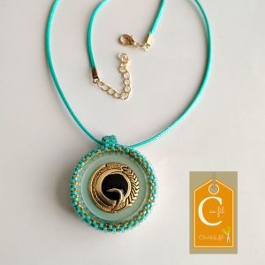 Pendentif turquoise "Soleil de Carthage"